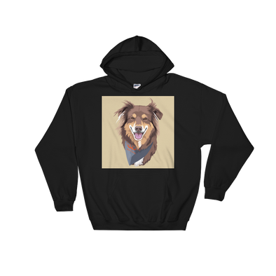 Men's / Women's Custom Pet Print Hoodie (Black)