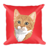 Custom Pet Print Throw Pillow